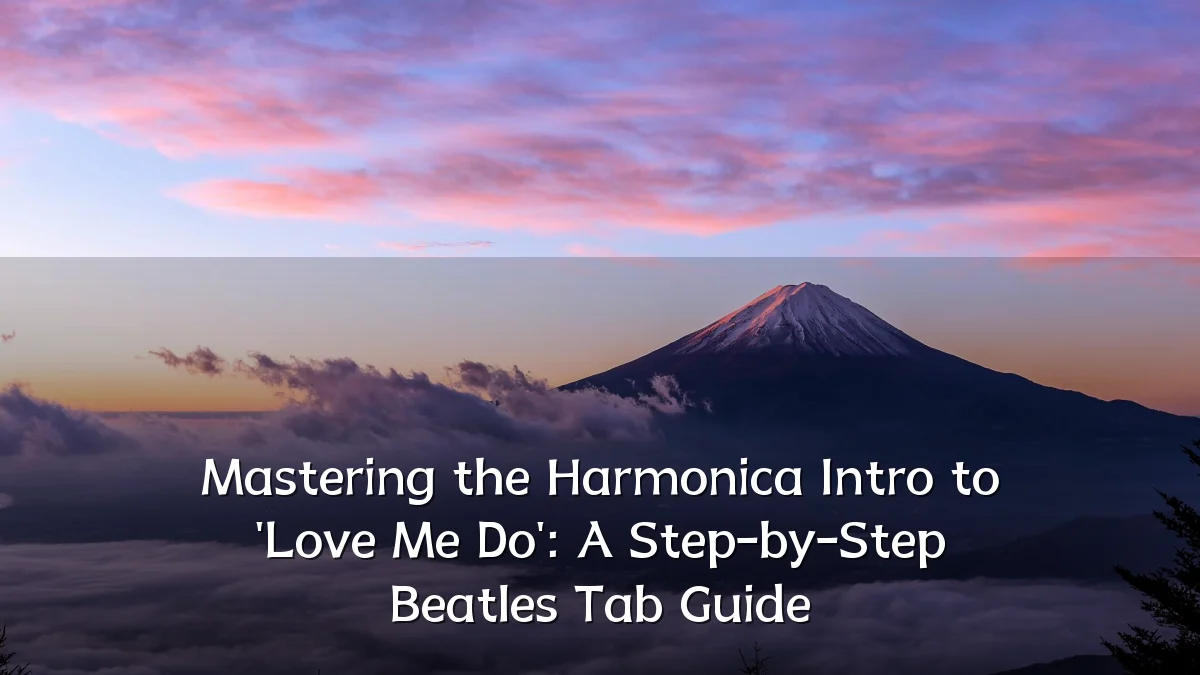 Mastering the Harmonica Intro to 'Love Me Do': A Step-by-Step Beatles Tab Guide