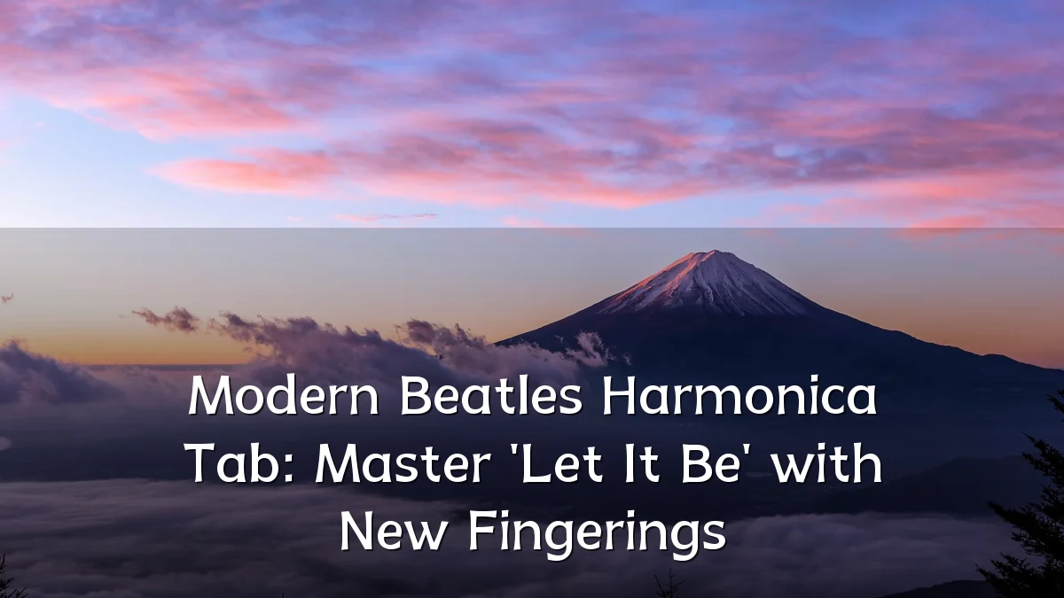 Modern Beatles Harmonica Tab: Master 'Let It Be' with New Fingerings