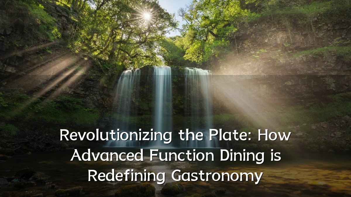 Revolutionizing the Plate: How Advanced Function Dining is Redefining Gastronomy